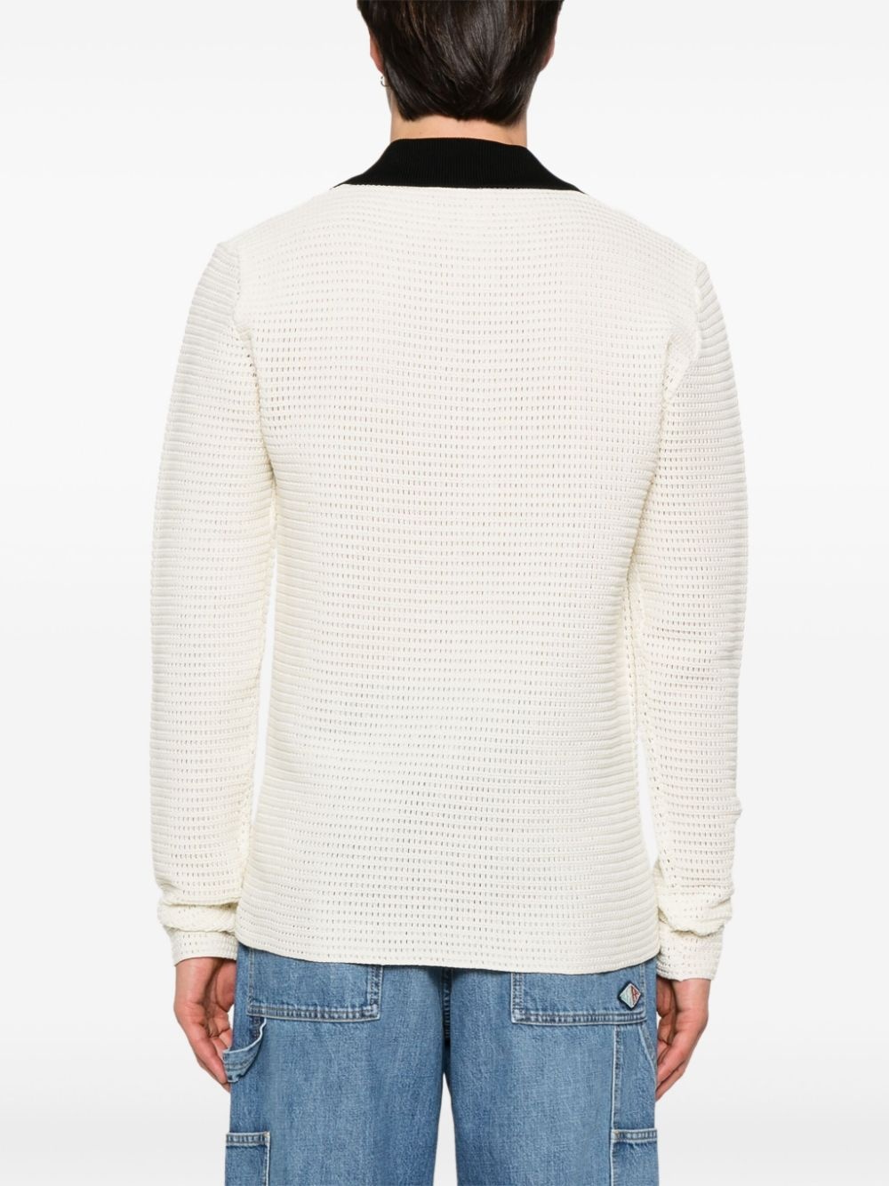 open-knit sweater - 3