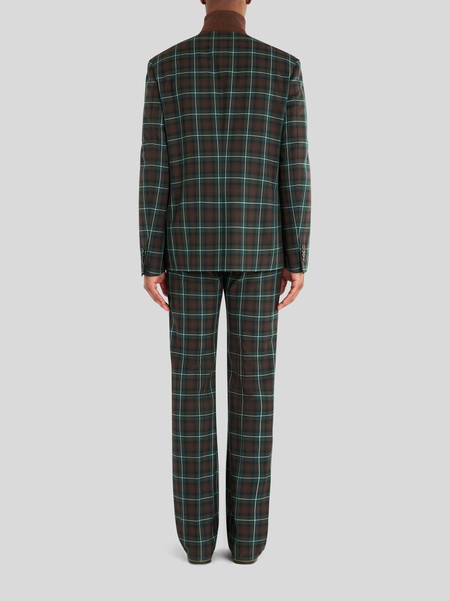 TWO-BUTTON TARTAN JACKET - 4