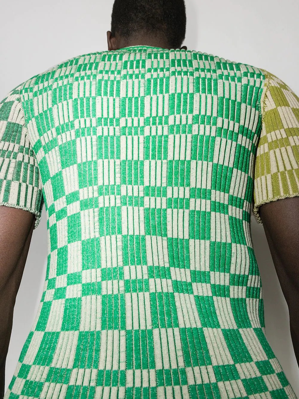 Gelati check-pattern knitted T-shirt - 4