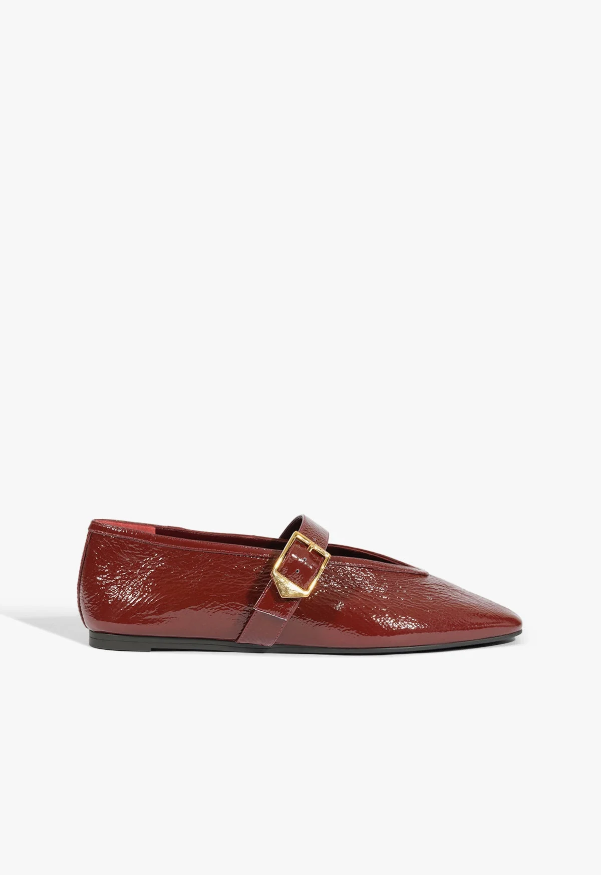 Courtney Buckle Patent Flat - 1