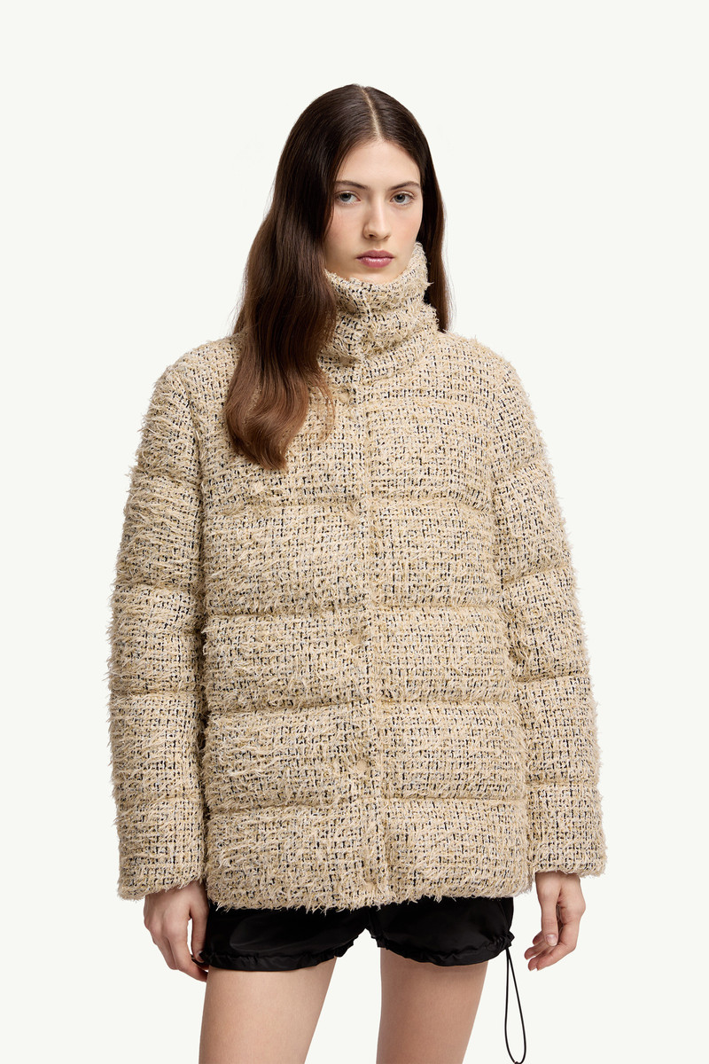Cochelle Tweed Short Down Jacket 3