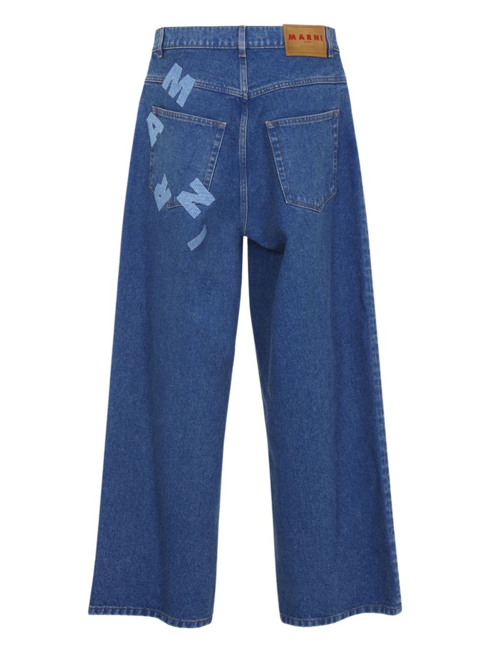 Marni Men Hight Waist And Wide Leg Jeans - 2