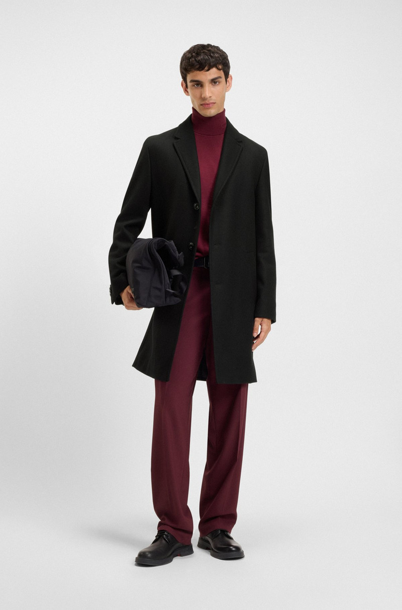 HUGO REGULAR-FIT COAT IN A WOOL BLEND outlook