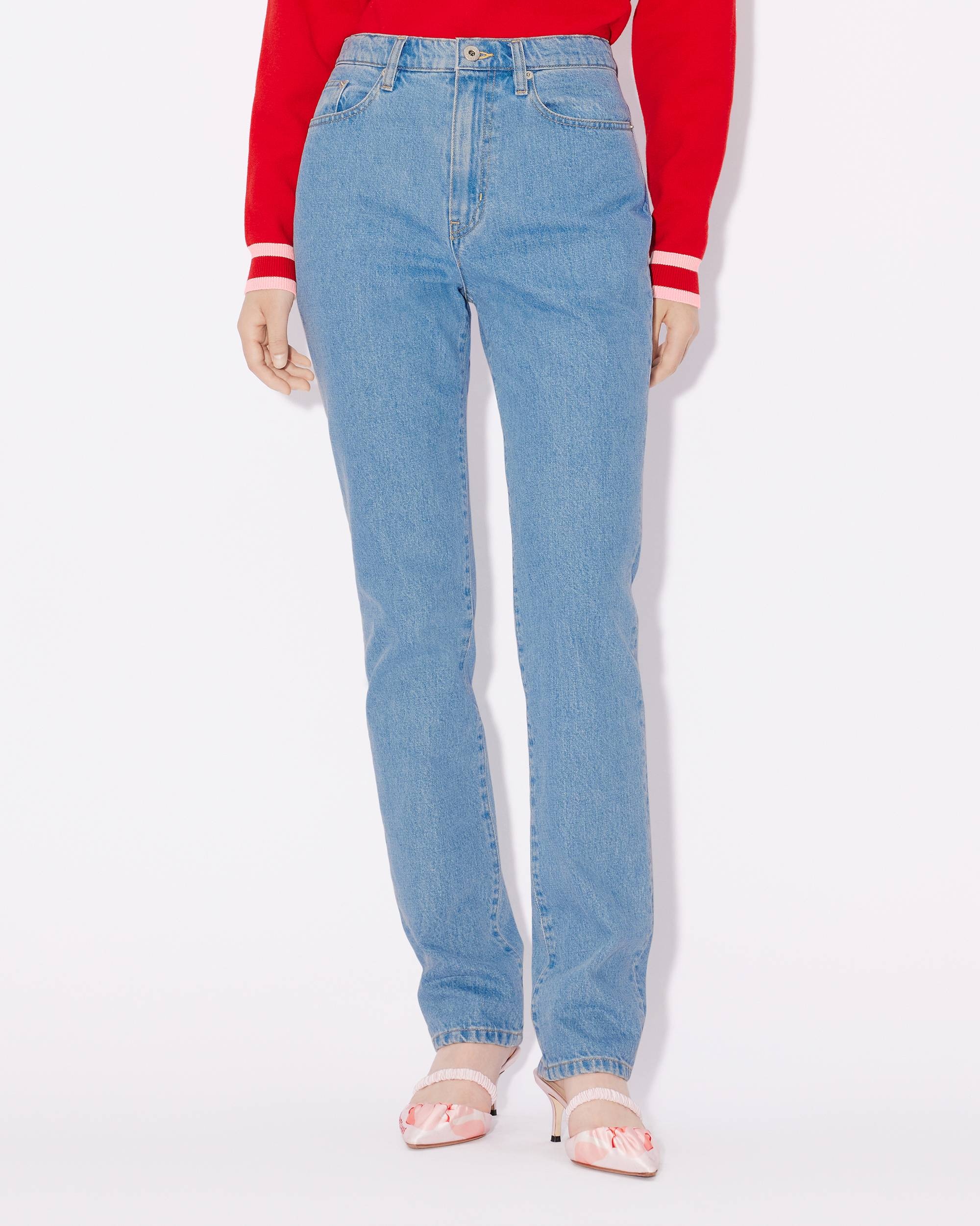 'Year of the Dragon' cropped embroidered ASAGAO jeans - 4