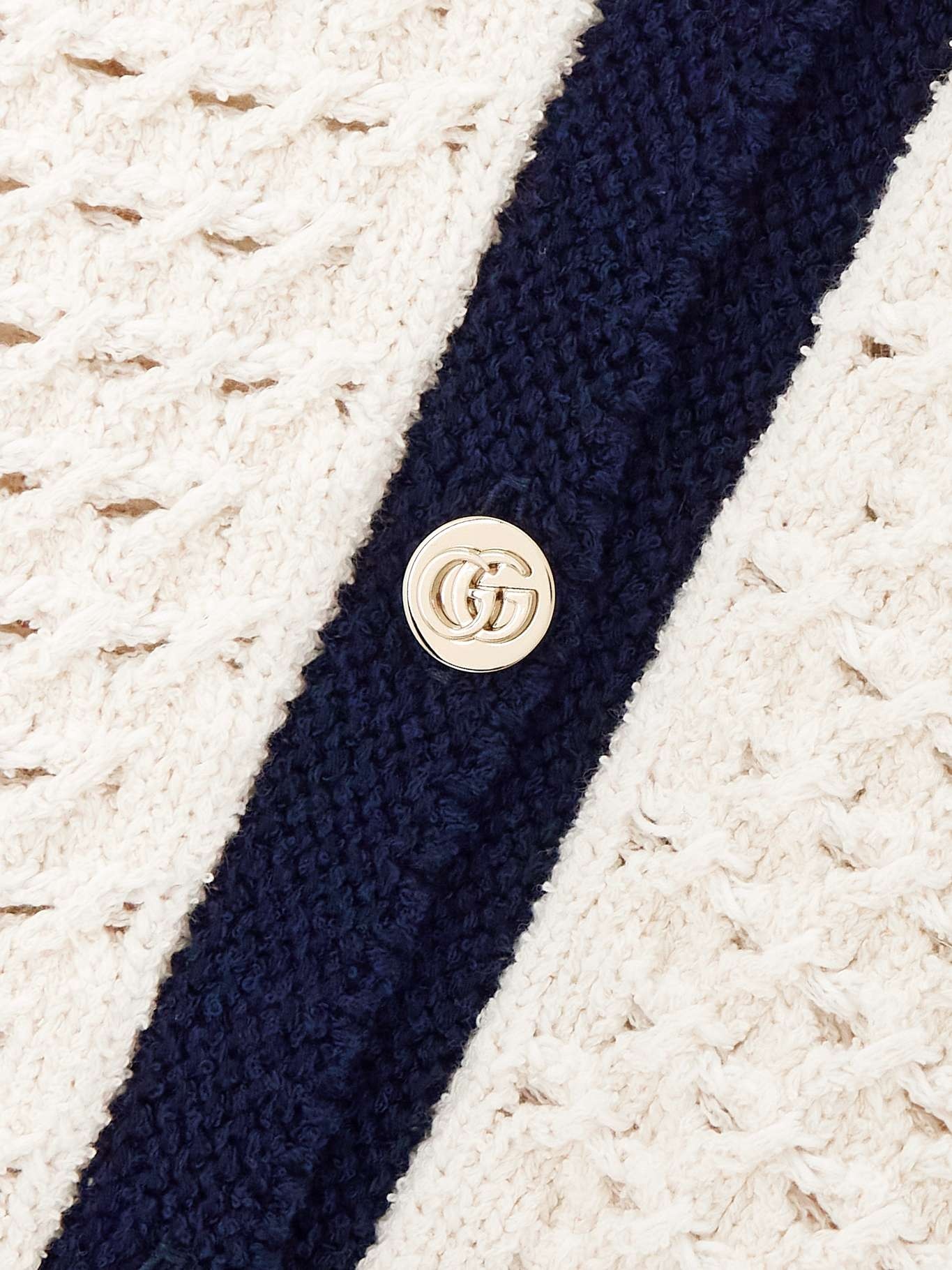 Crocheted cotton-blend cardigan White - 4