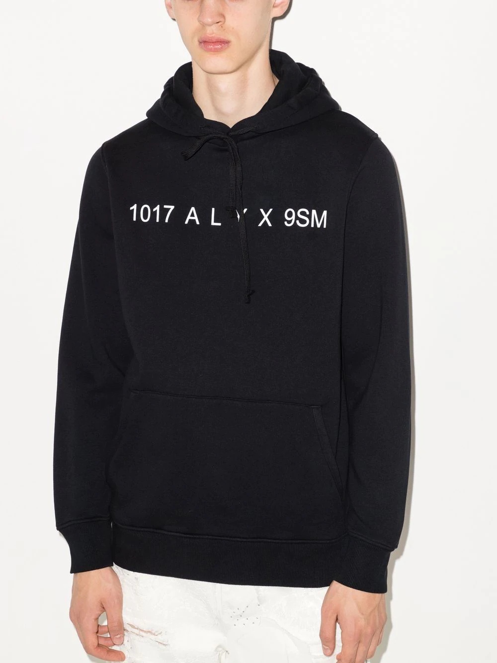 logo-print drawstring hoodie - 2