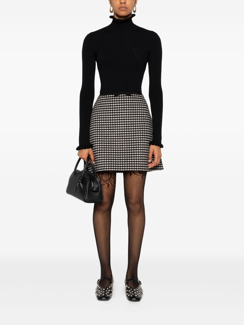 Valentino gingham mini skirt outlook