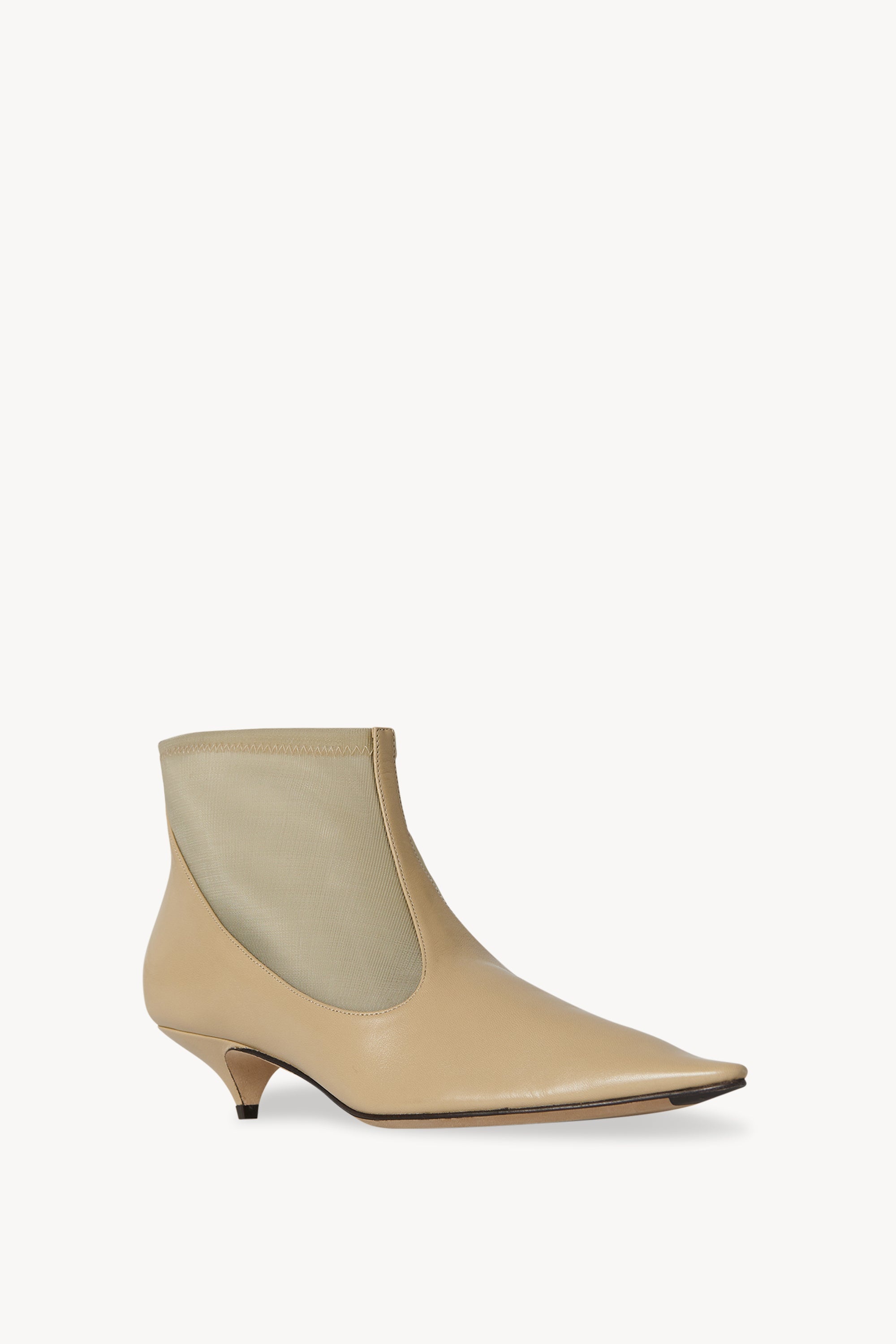 Mesh Bootie in Nylon and Leather - 2