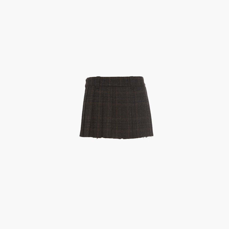 Miu Miu Plaid miniskirt outlook