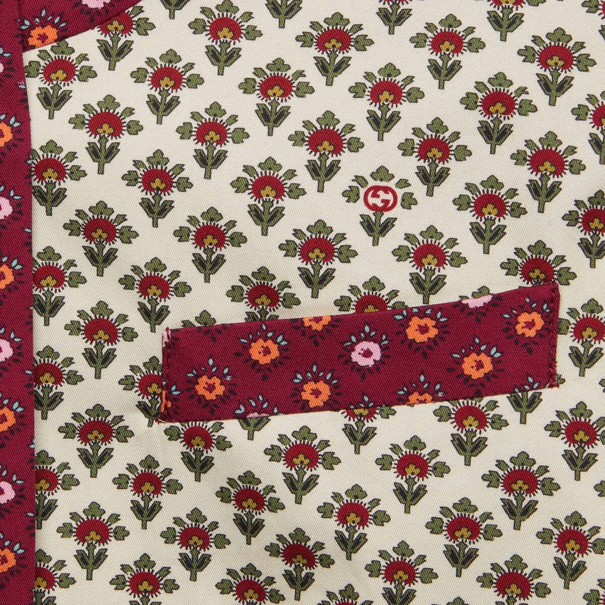 Flower print cotton jacket - 5