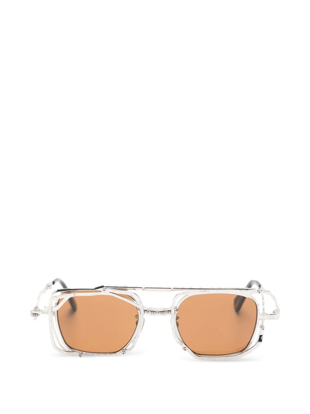 geometric frame sunglasses - 1