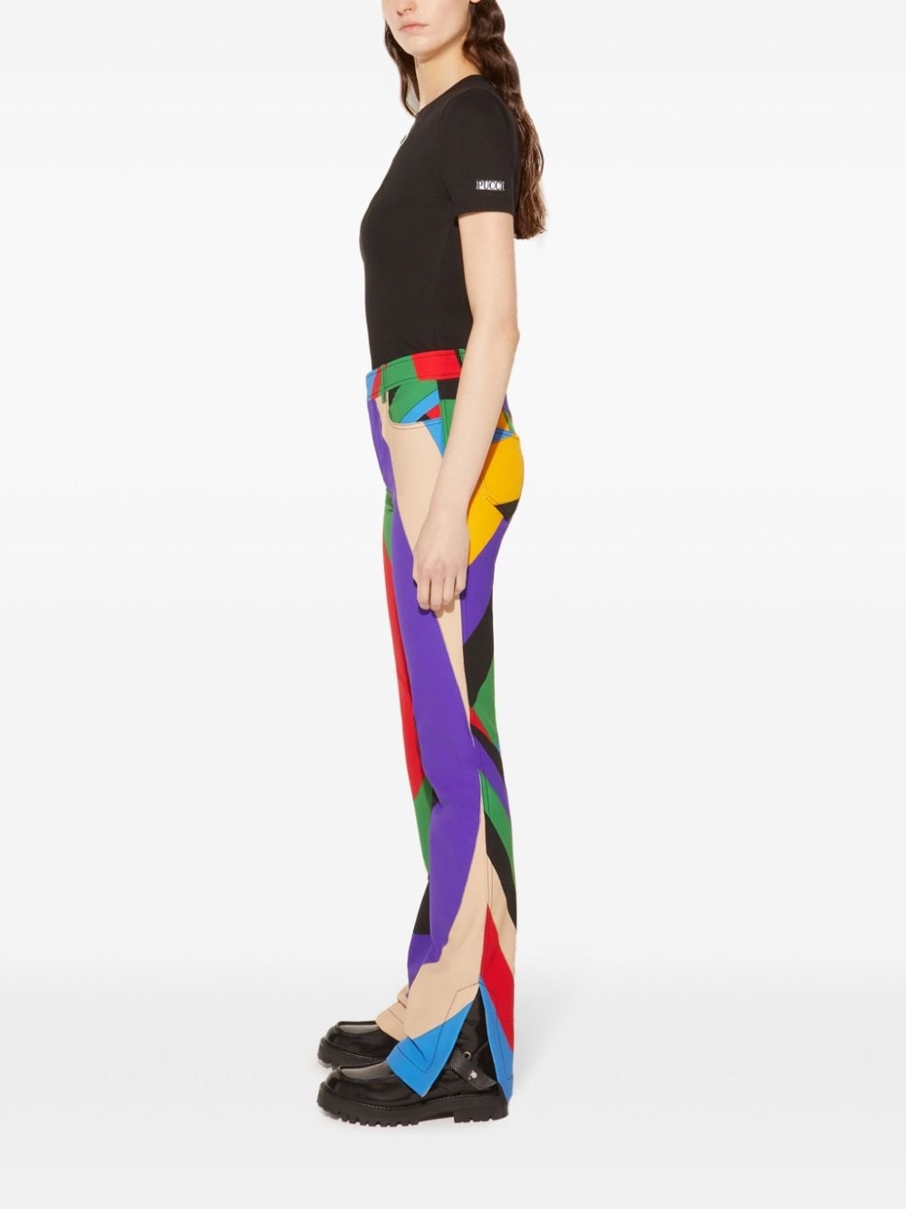 teardrop cut-out T-shirt - 3