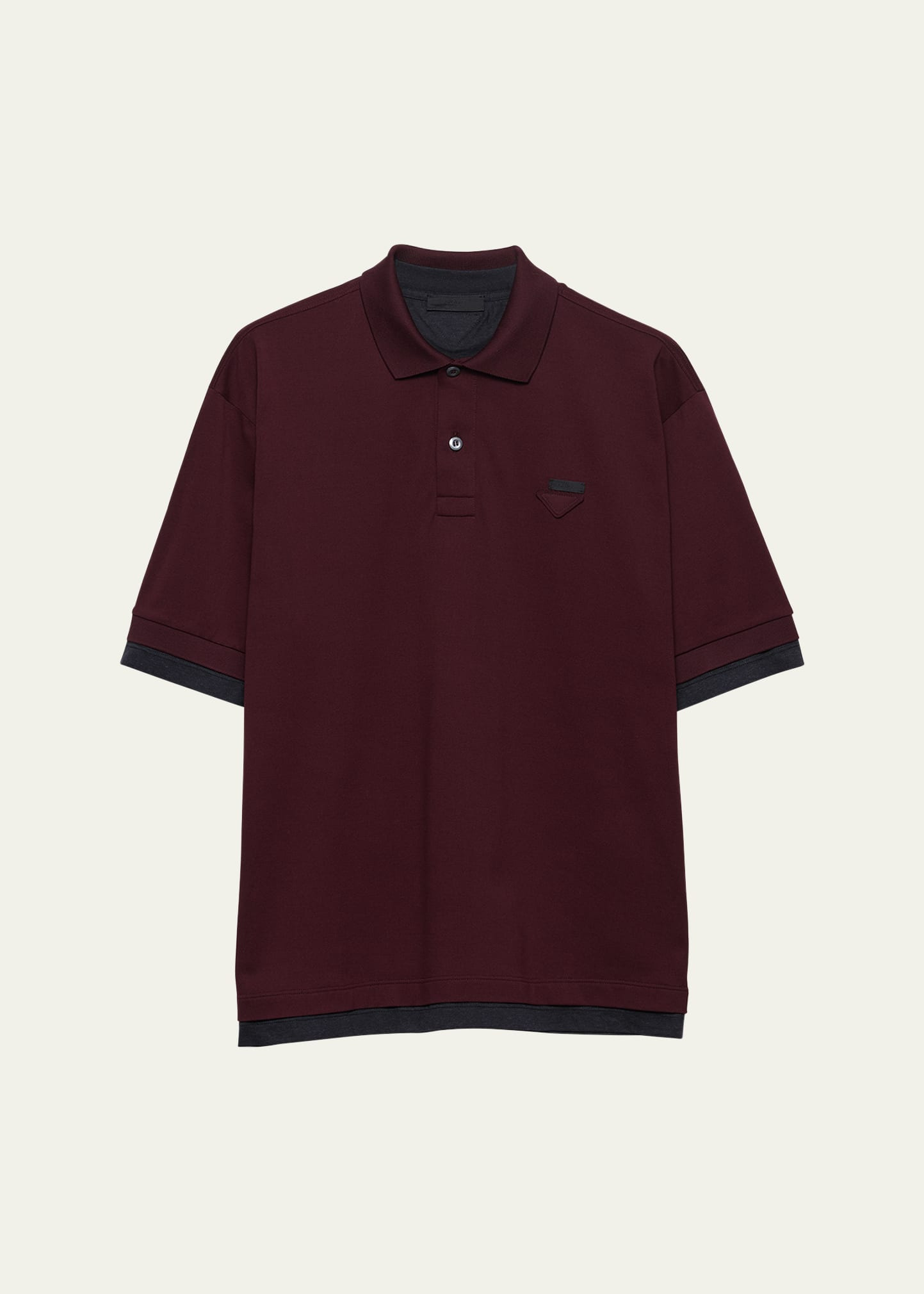 Men's Tipped Cotton Pique Polo Shirt - 1