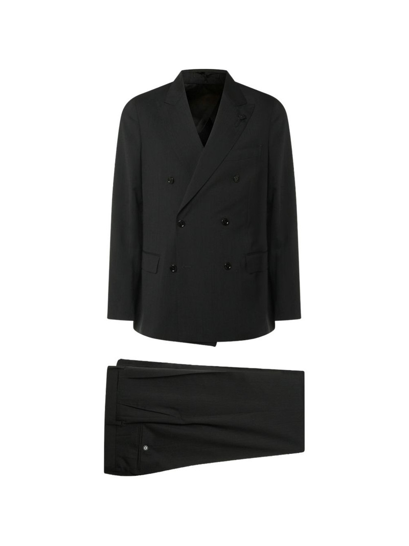 double-breasted wool suit 1