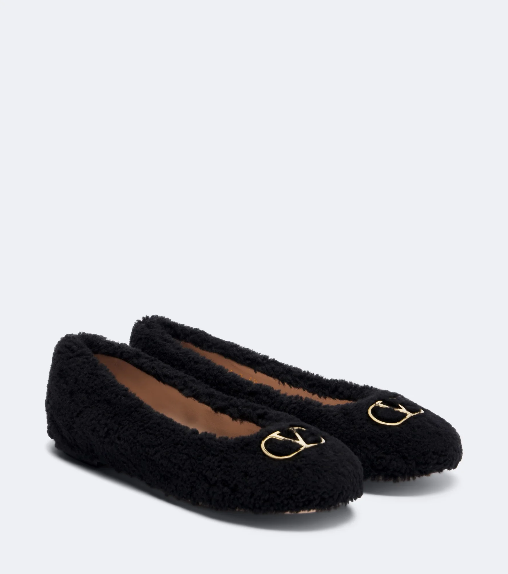 VLogo teddy ballet flats - 1