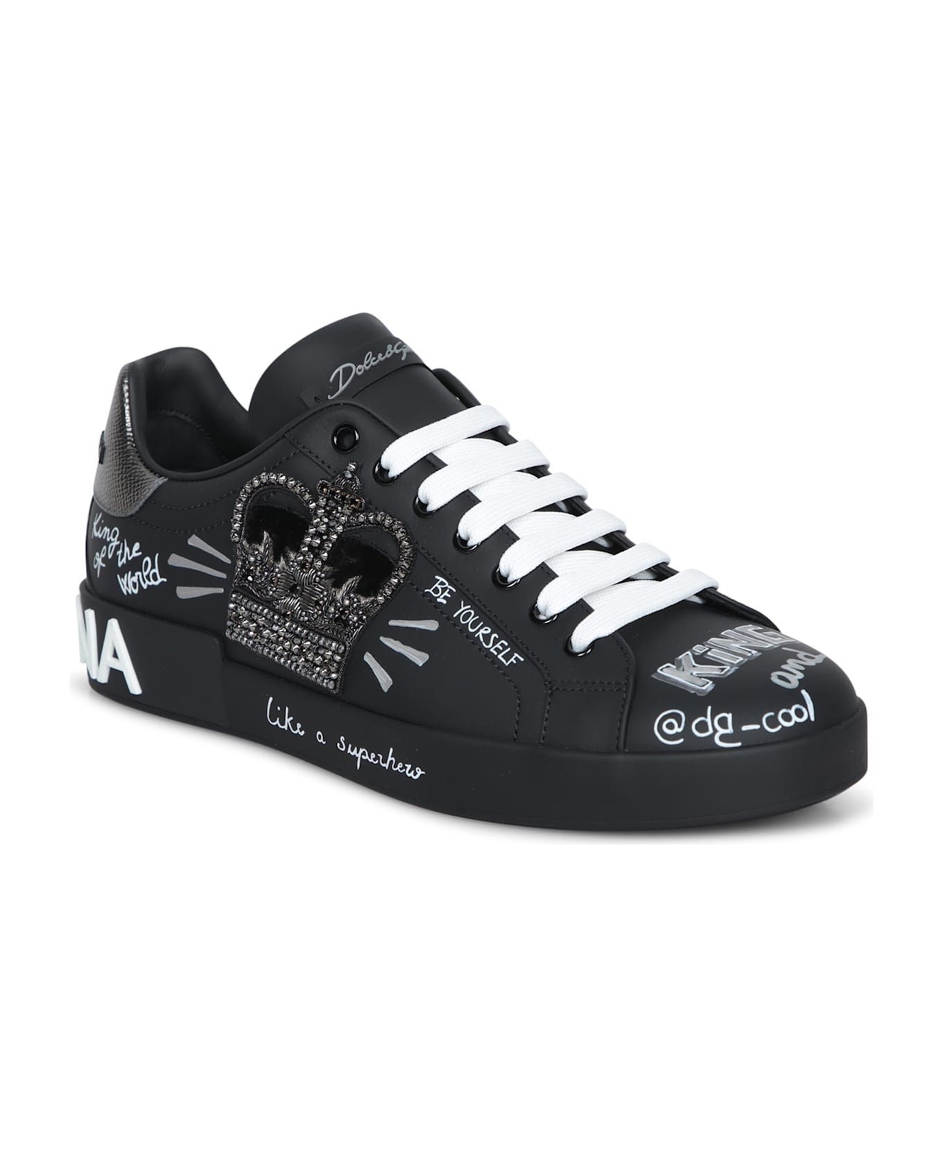 Portofino Black-silver Sneakers - 2