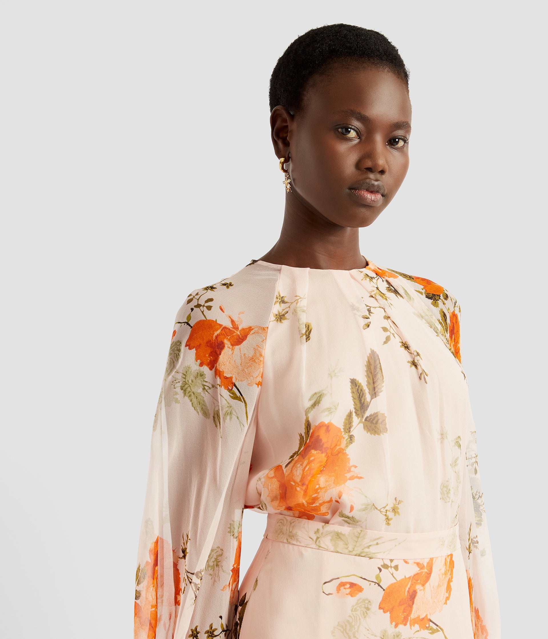 GATHERED NECK BLOUSE - 5