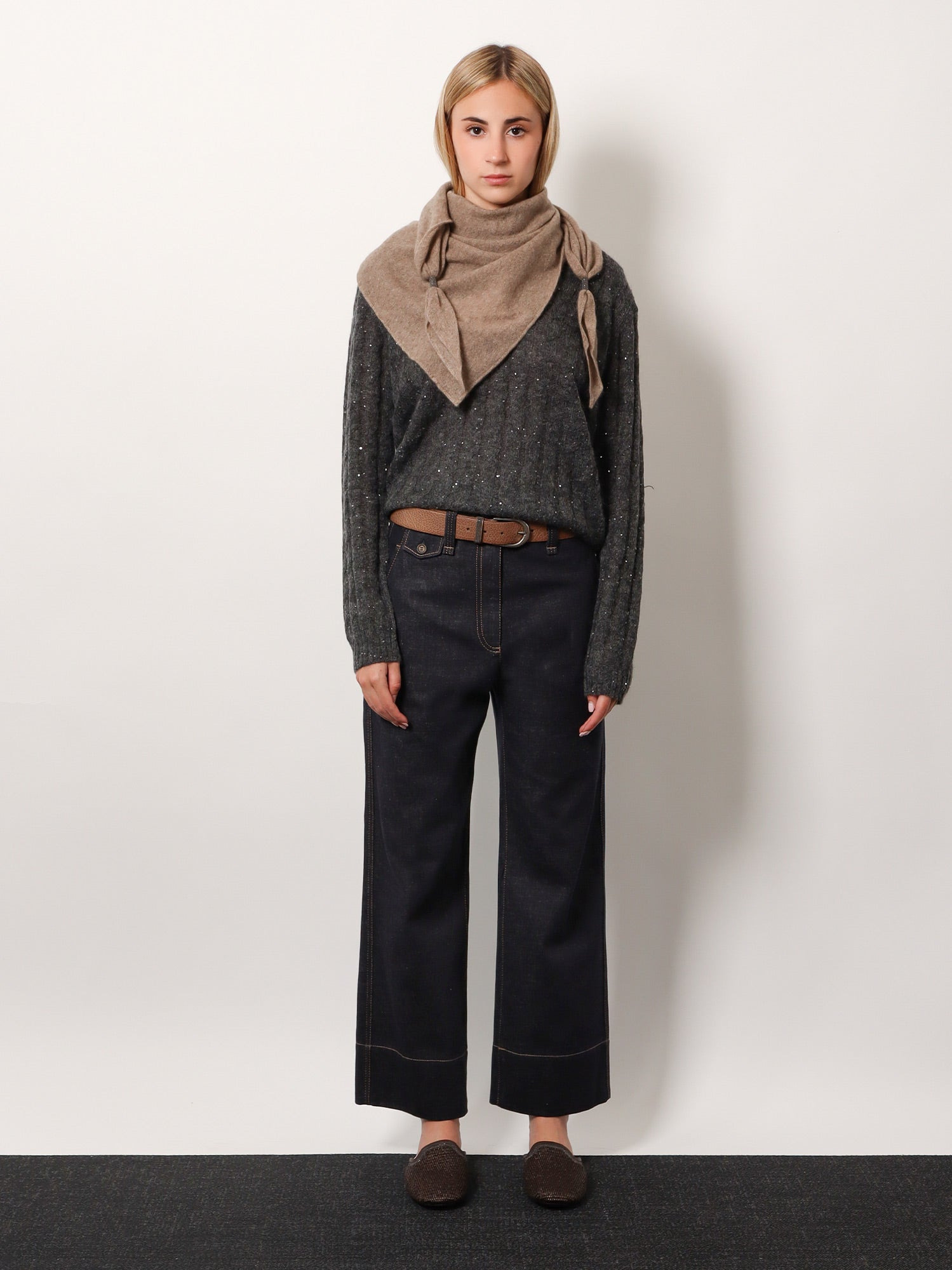 The Sartorial Square Jeans With Contrasting Stitiching - 2