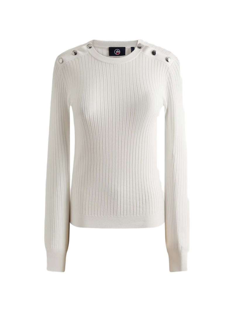 button-shoulder sweater 1