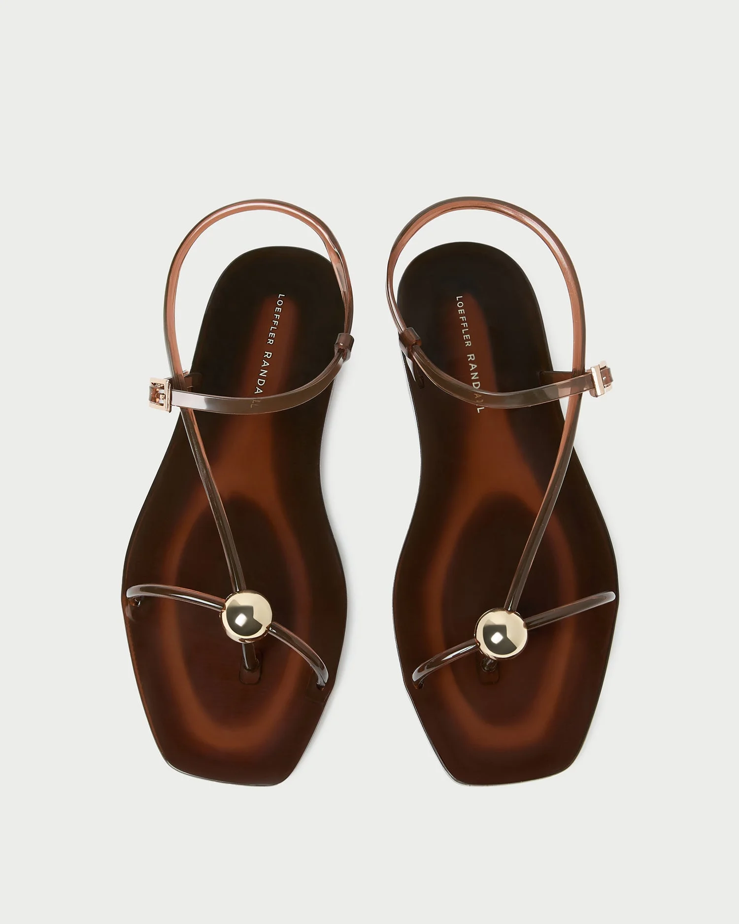 Dana Brown Strappy Jelly Sandal - 1