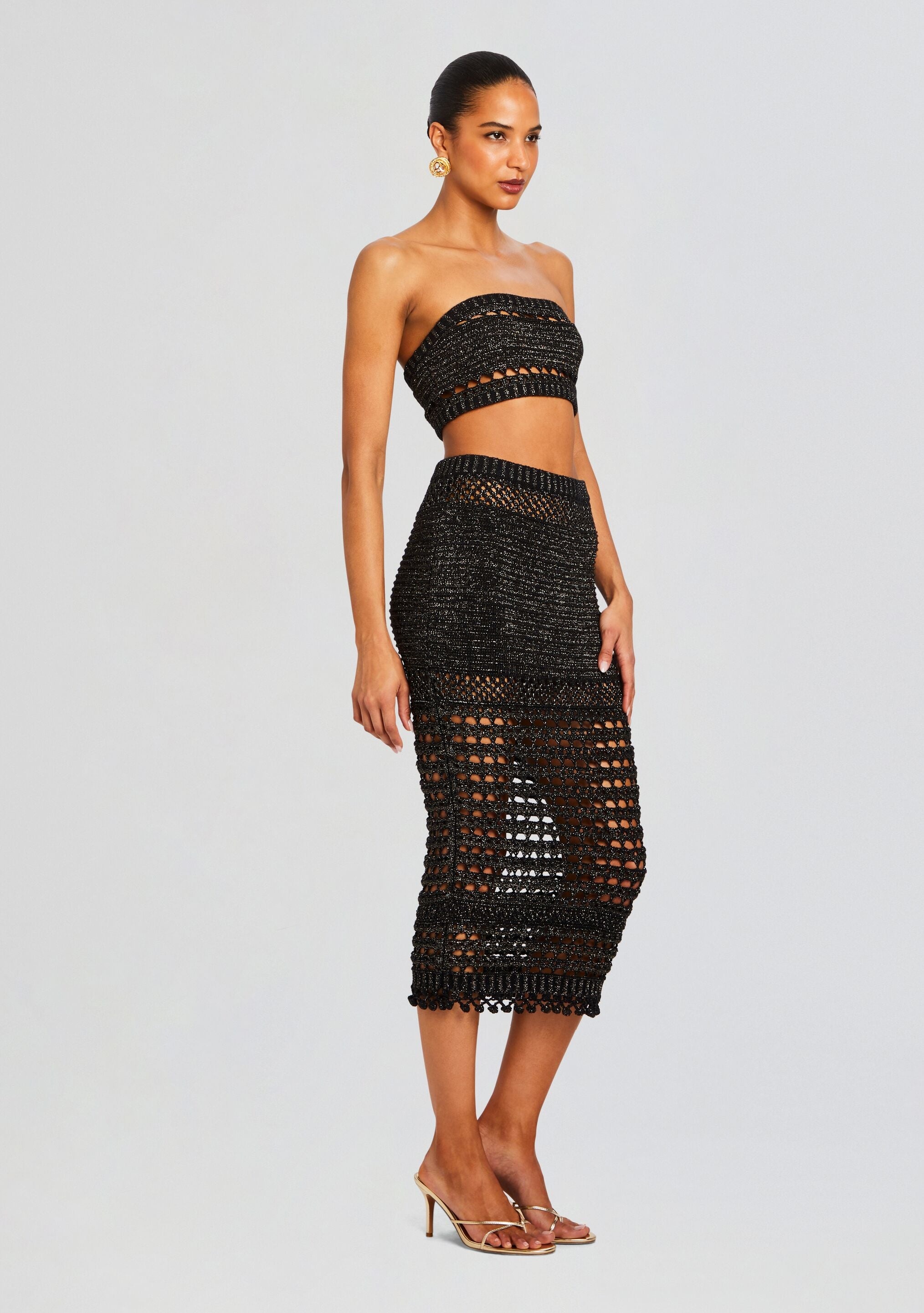 RAYA KNIT CROCHET SKIRT - 3