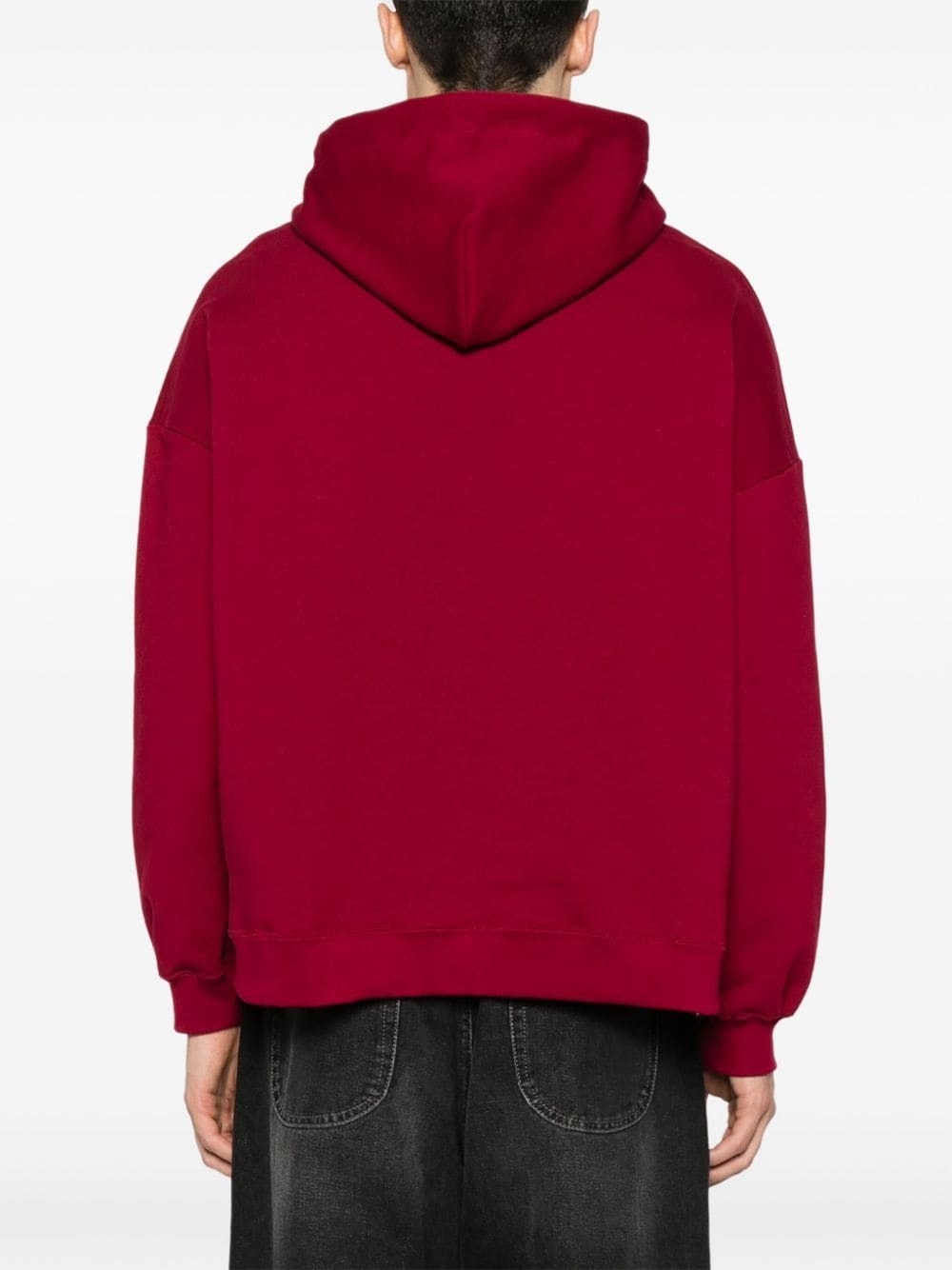 logo-embroidered hoodie - 5