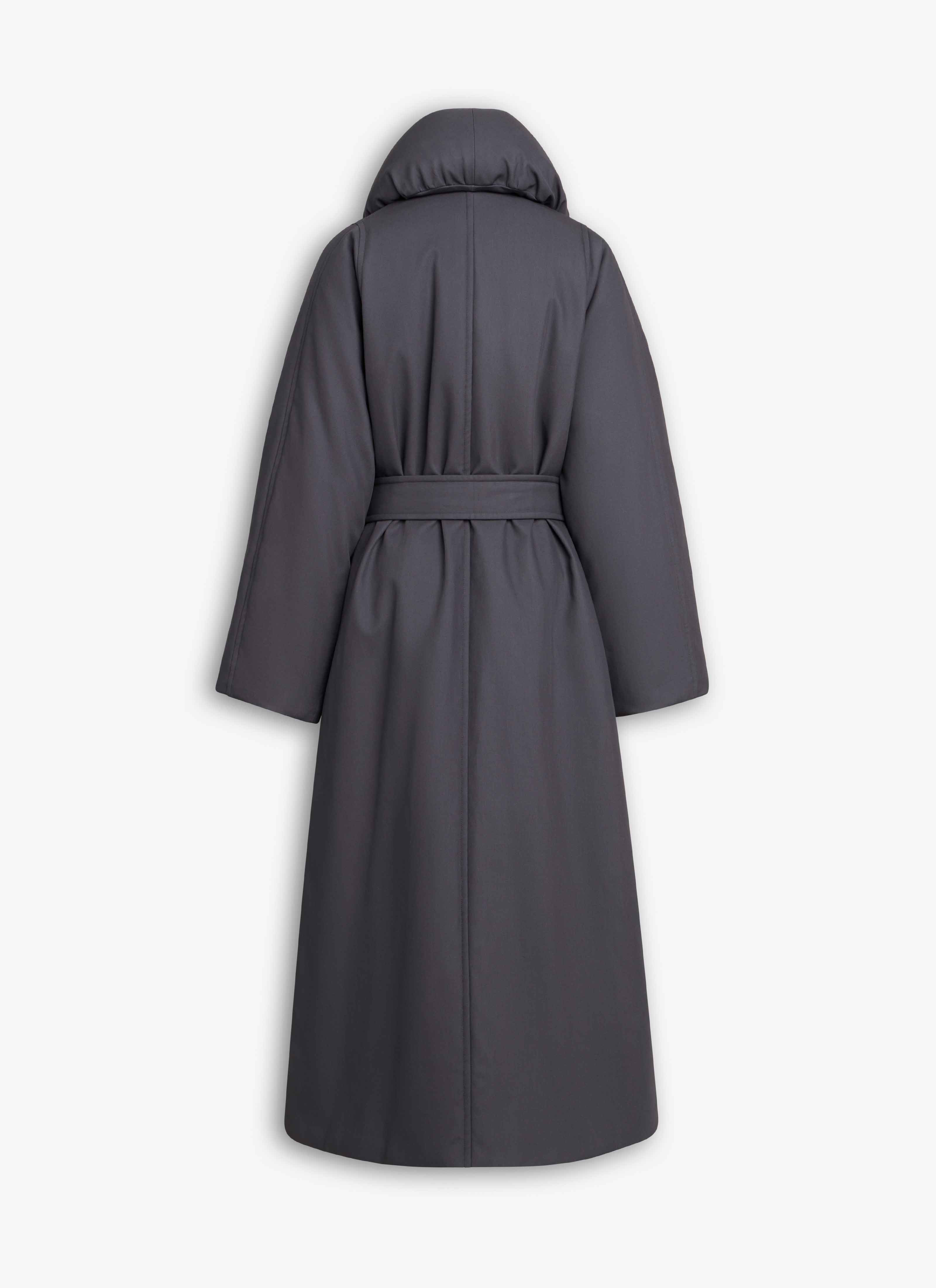 COTTON GABARDINE PADDED TRENCH - 4