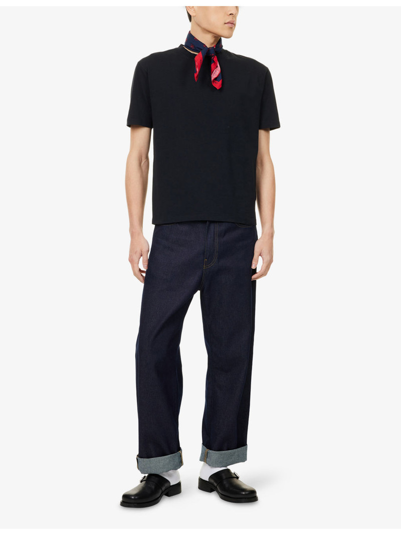 Drake's Hiking Crewneck Cotton-Jersey T-Shirt outlook