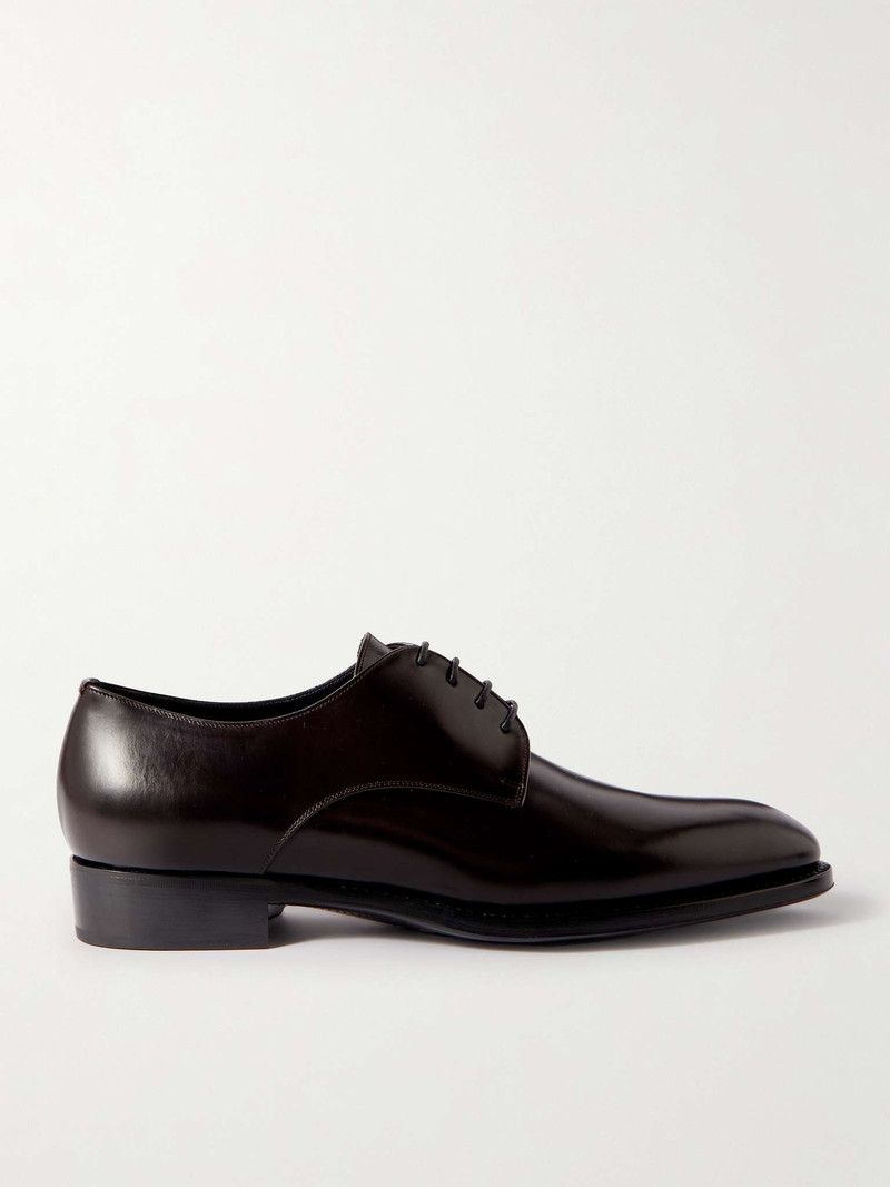 SAINT LAURENT Adrien 25 Leather Derby Shoes outlook