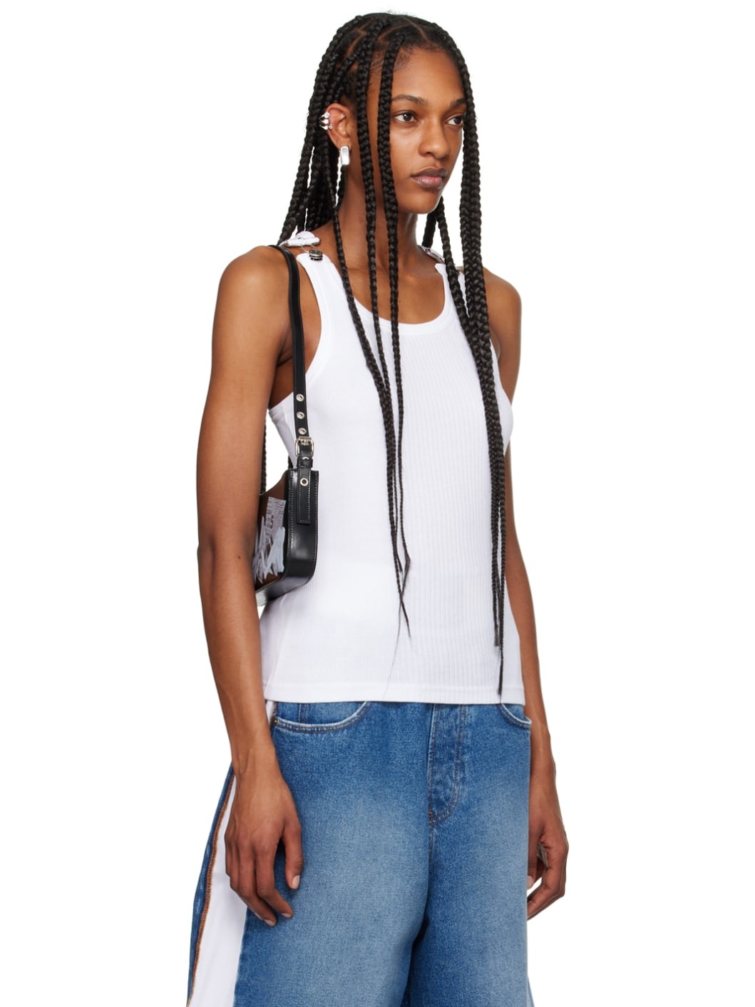 White 'The Straps' Tank Top - 2