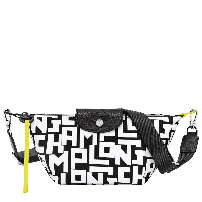 Le Pliage LGP XS Crossbody bag Black/White - Canvas 1