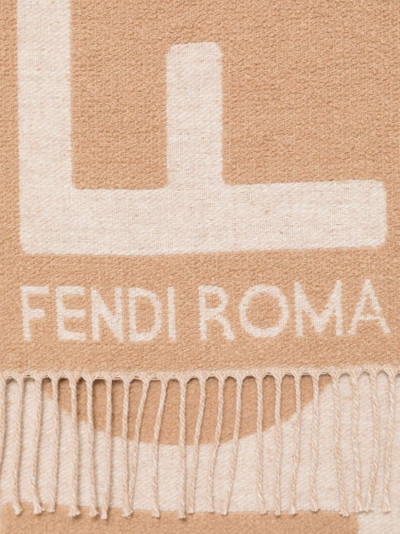 FENDI logo-jacquard scarf outlook