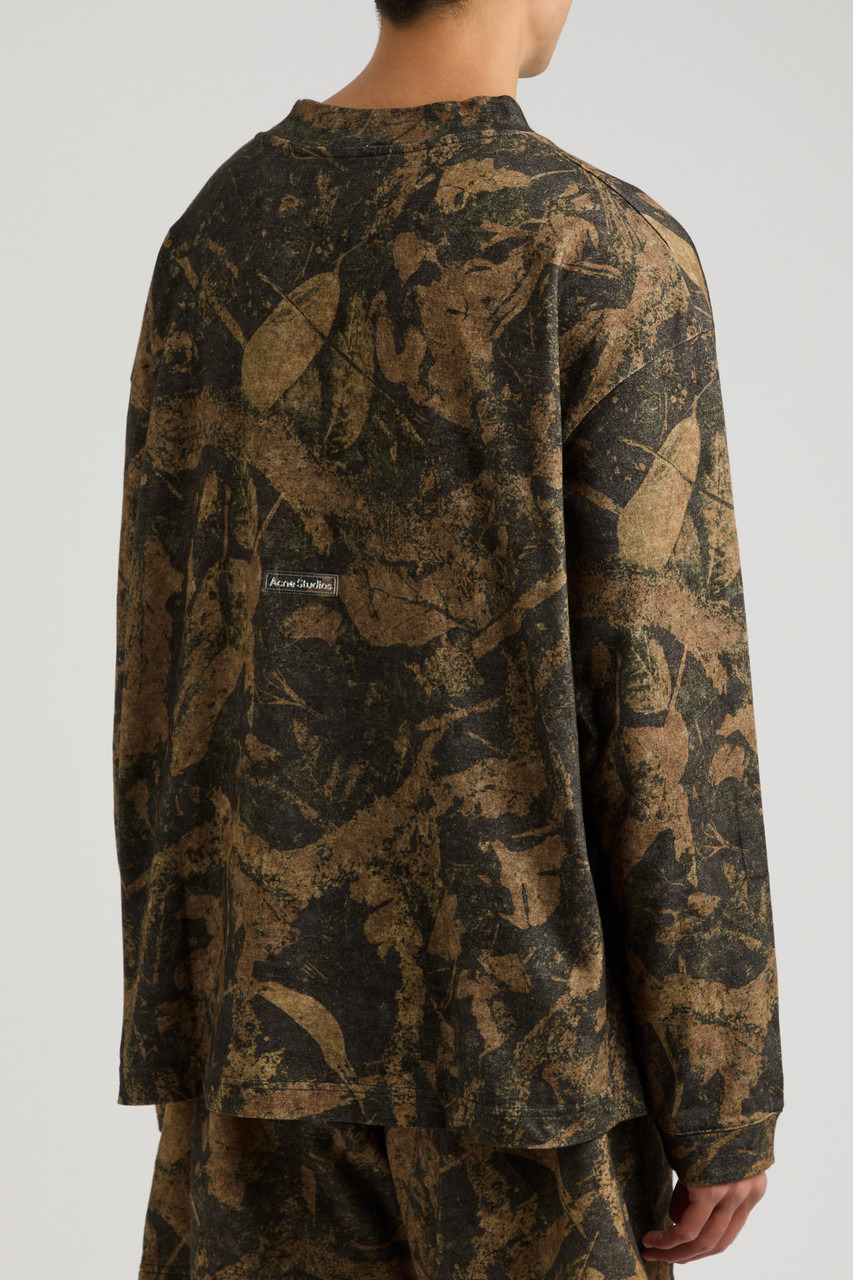 Acne Studios Camouflage-print Cotton top - 3