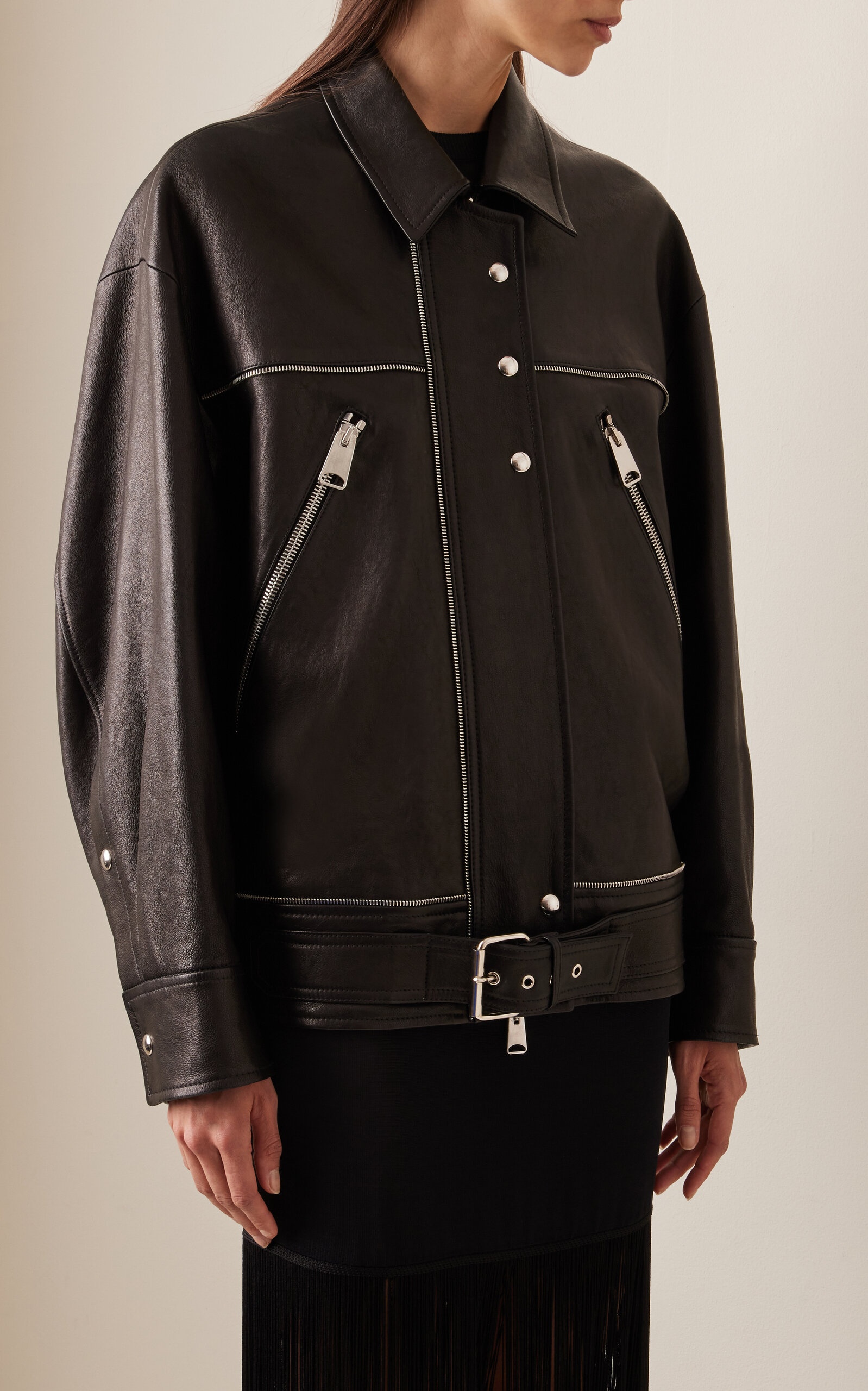 Herman Leather Jacket black - 3