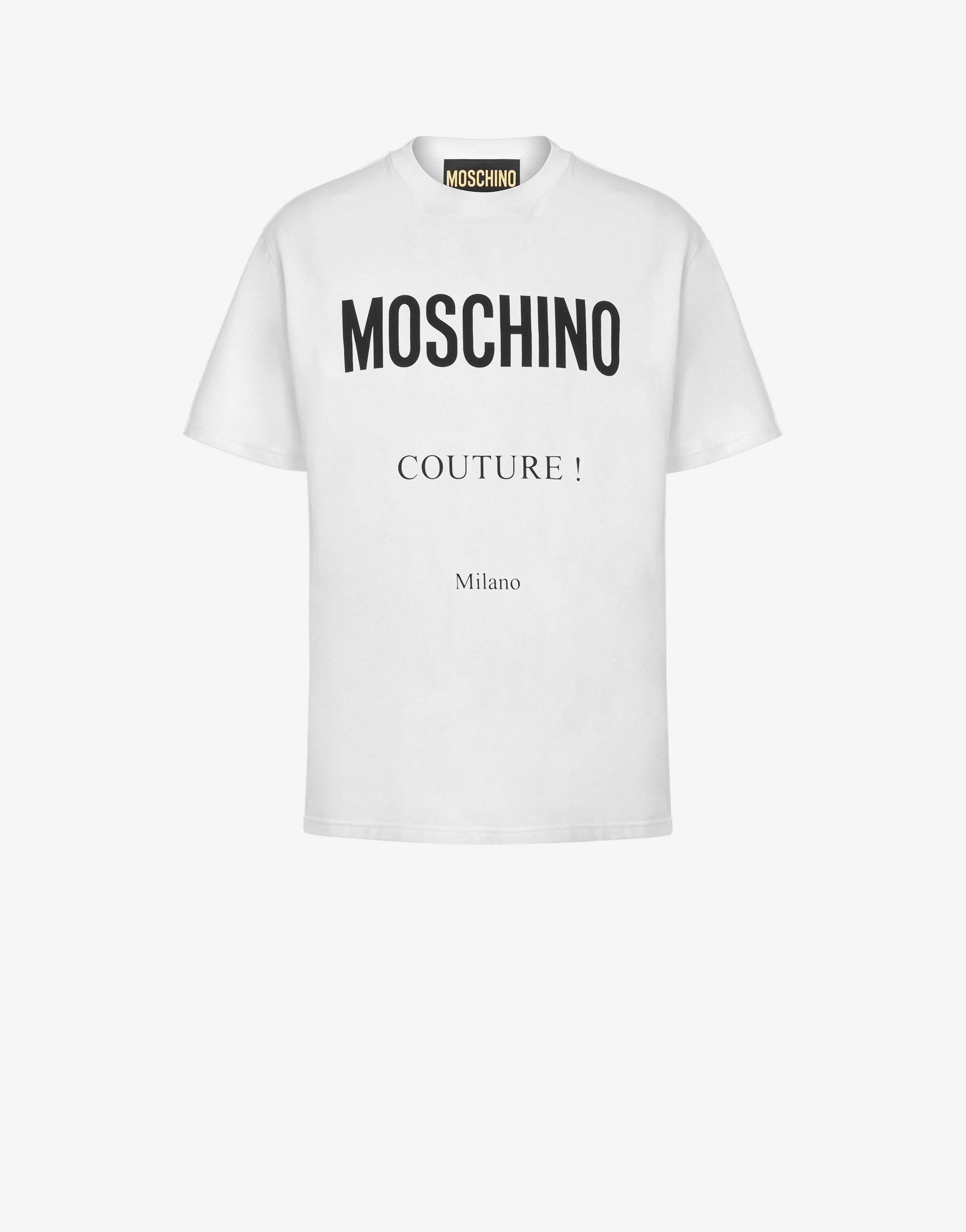 MOSCHINO COUTURE STRETCH JERSEY T-SHIRT - 1