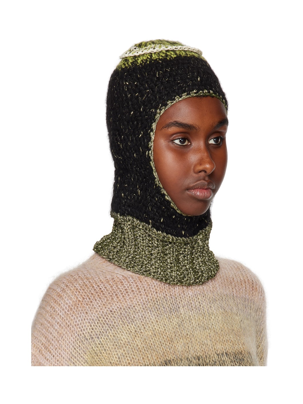 Black Metallic Balaclava - 2