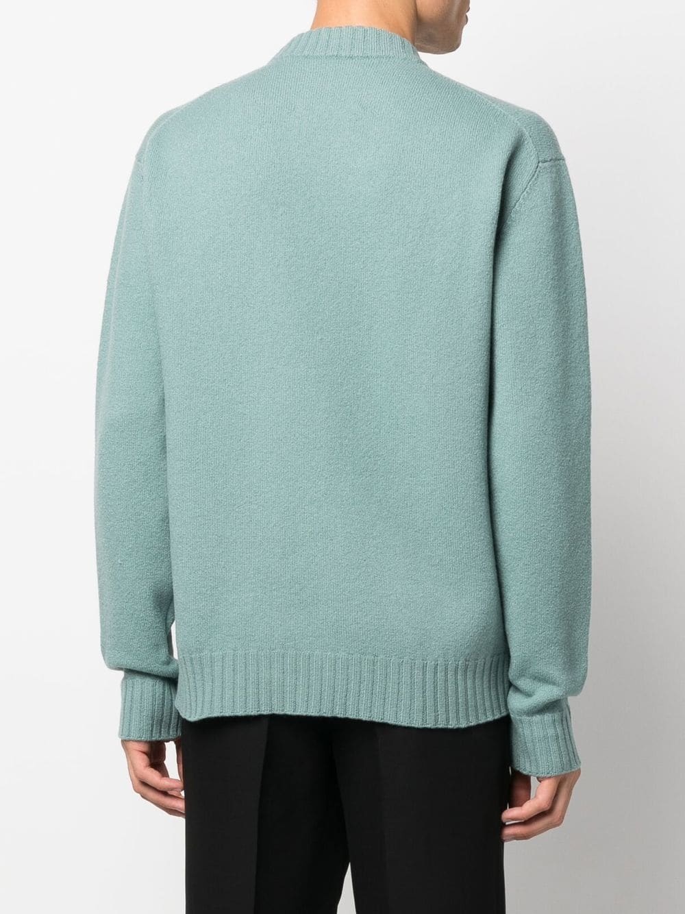 mock-neck wool jumper - 4