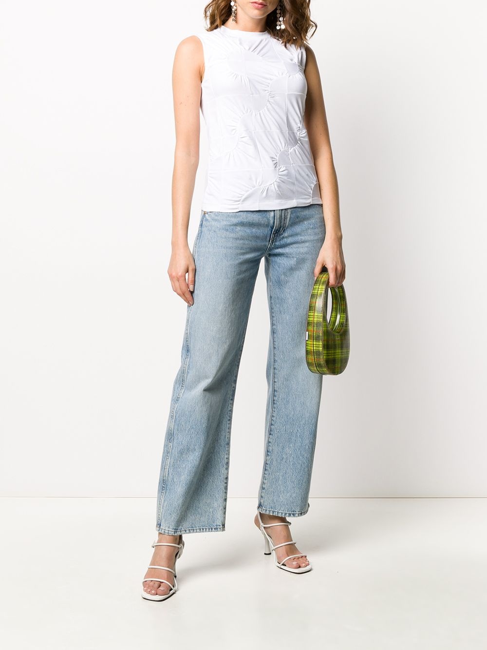 gathered detail vest - 2