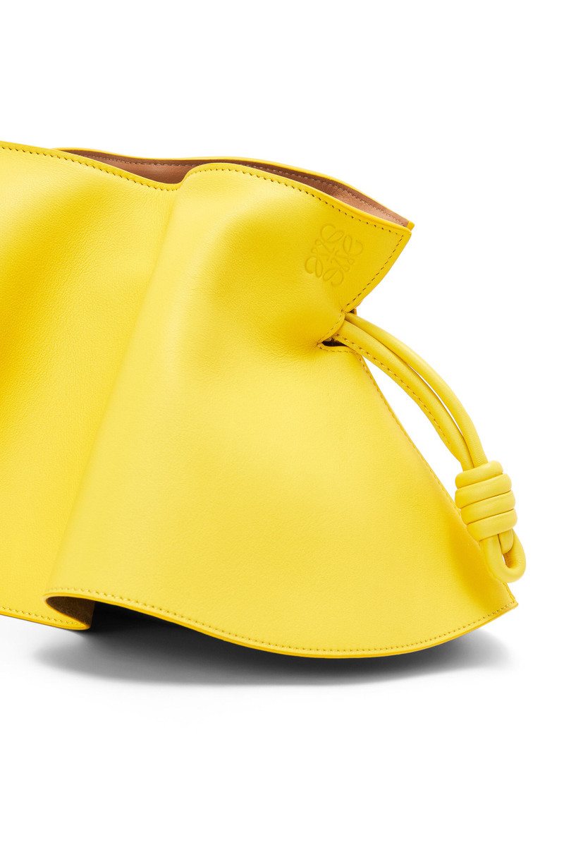 Mini Flamenco petal clutch in nappa calfskin 7