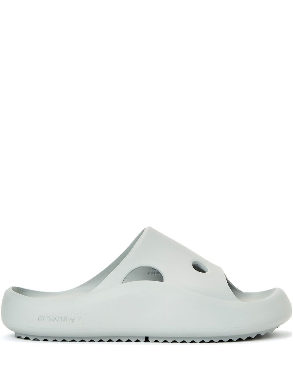 Off-White | Men Meteor Rubber Slide Sandals White 40