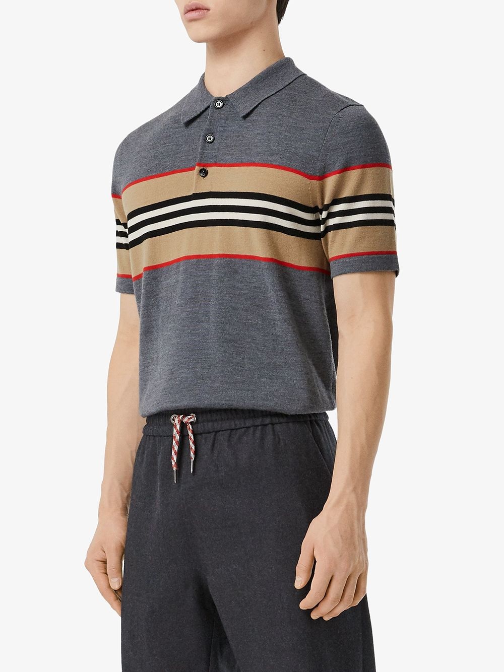 Icon stripe polo shirt - 3