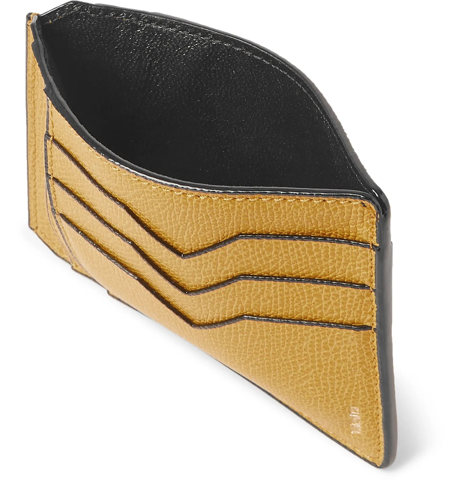 Pebble-Grain Leather Cardholder - 2