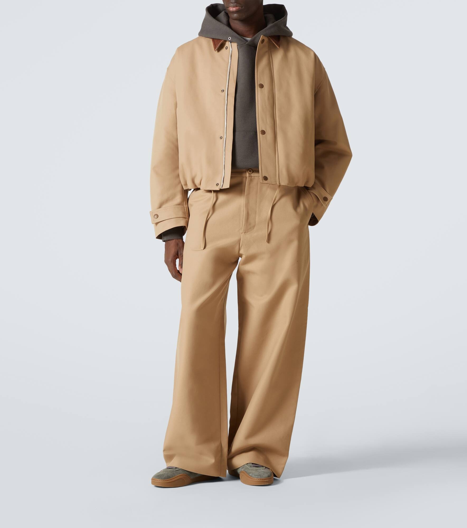 Acne Studios Twill jacket - Khaki beige | REVERSIBLE