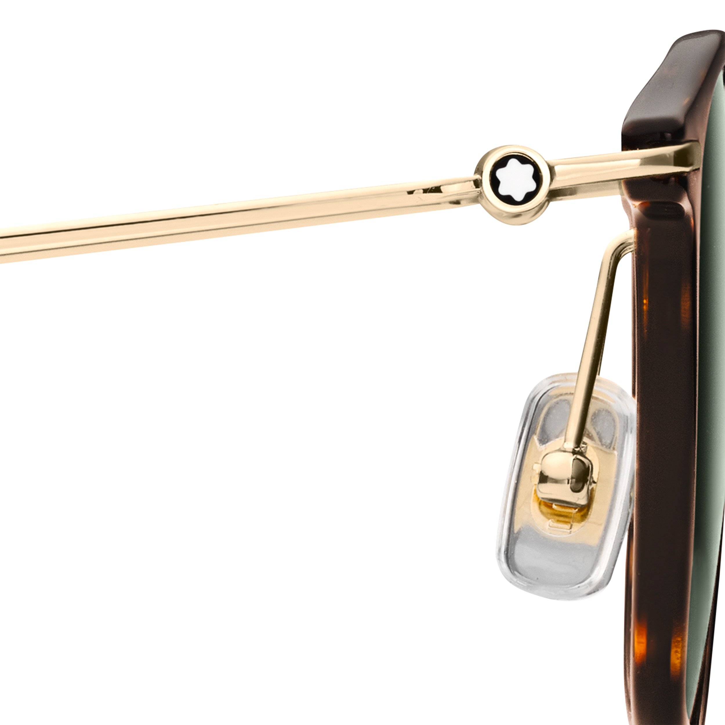 Round Sunglasses with Havana Colored Injected Frame - 8