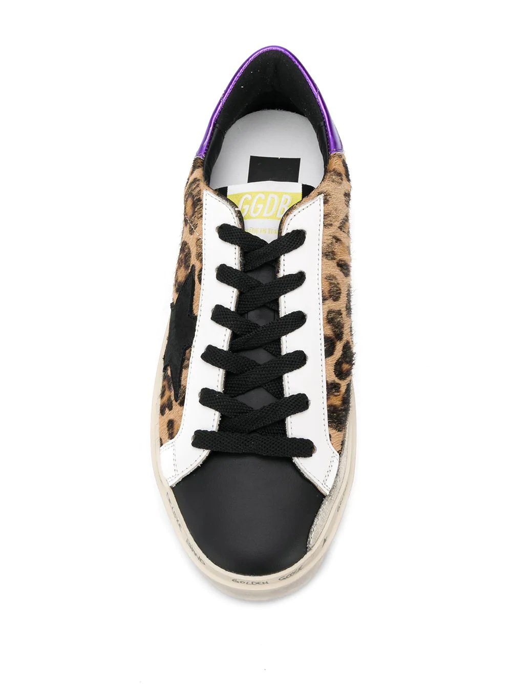 Superstar flocked leather trainers - 4