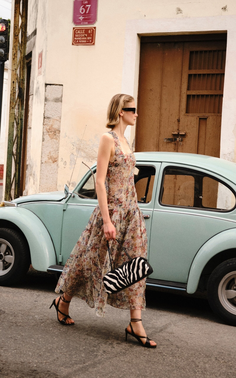 KHAITE Amello Floral Silk-Organza Maxi Dress floral outlook