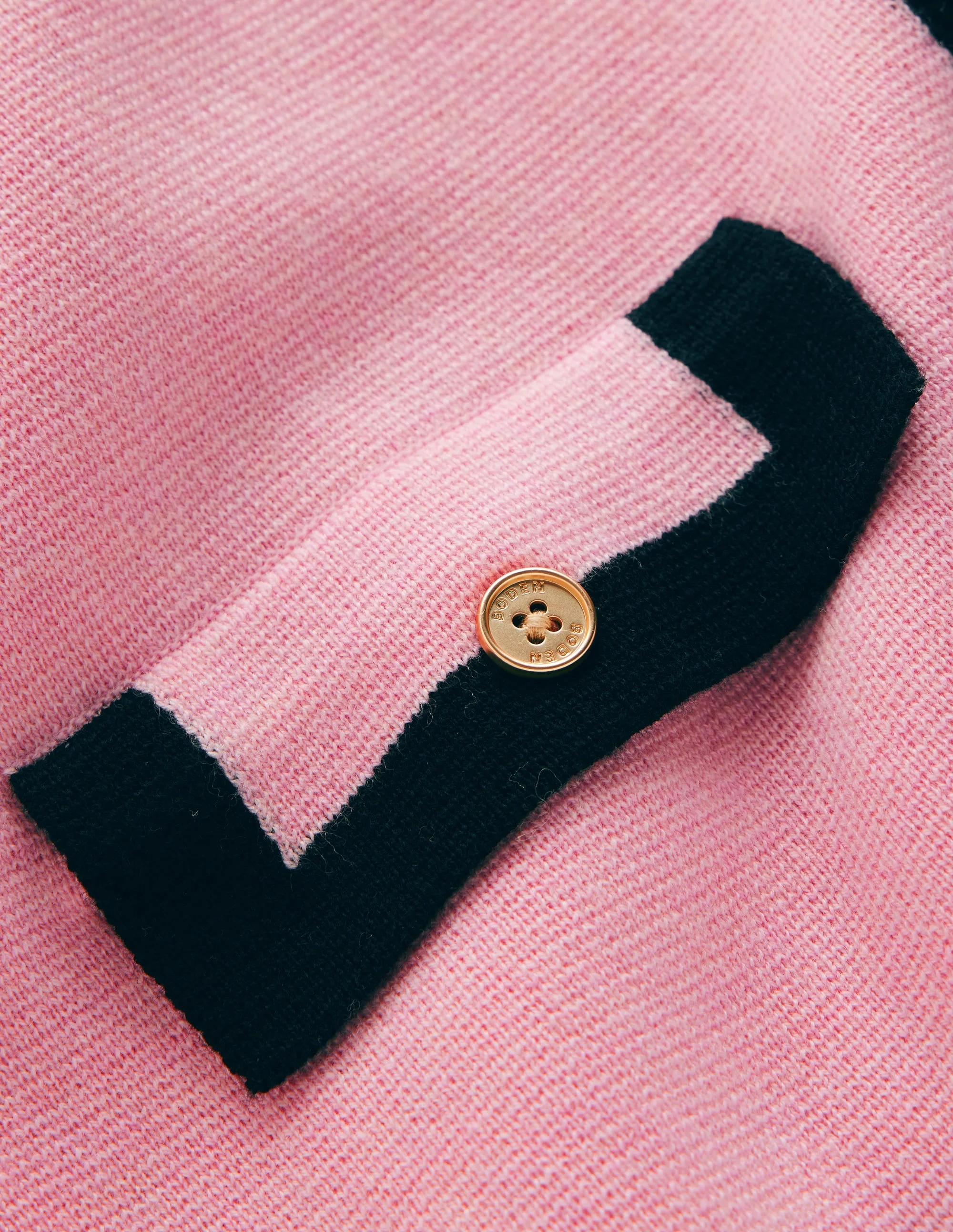 Elizabeth Bow Knitted Jacket-Spring Blossom Pink - 1