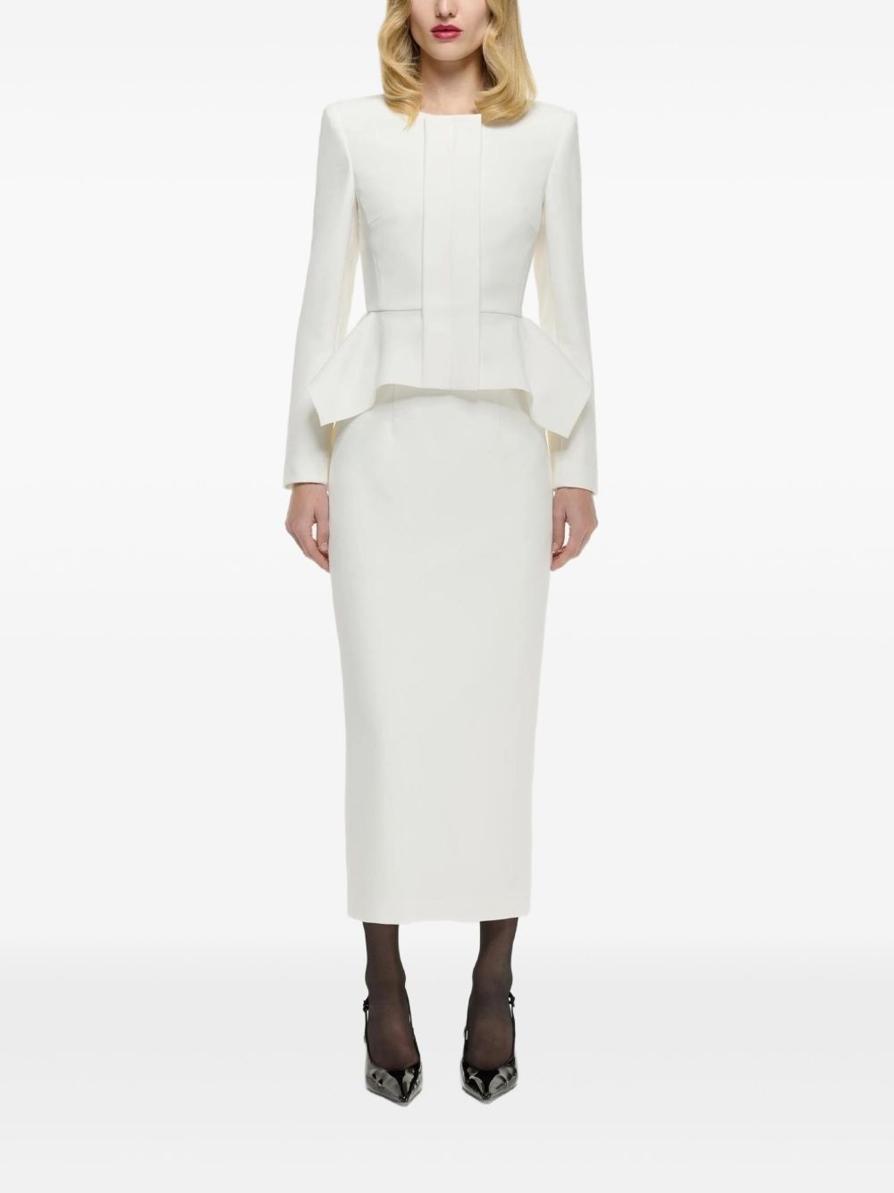 crepe midi skirt - 2