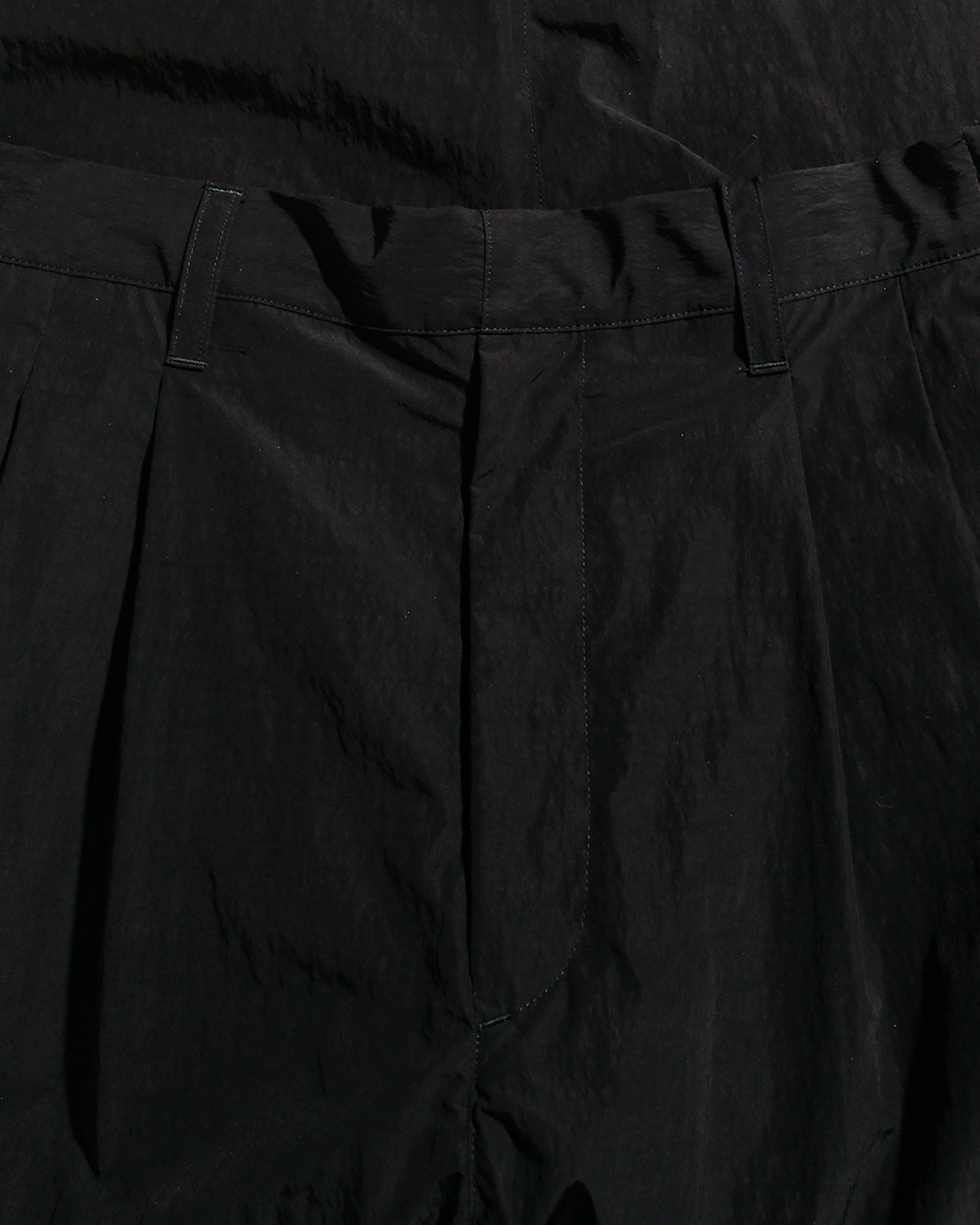 Wide Easy Trousers Nylon Black - 5