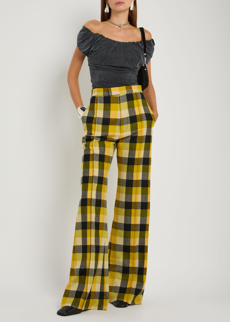 Vivienne Westwood Checked Flared-leg Trousers - 4
